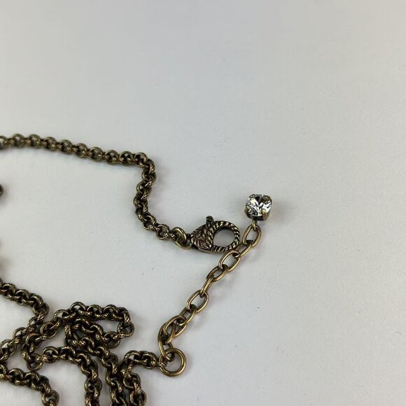 Gucci GG Logo Diamond Around Necklace - Picture 5 of 10